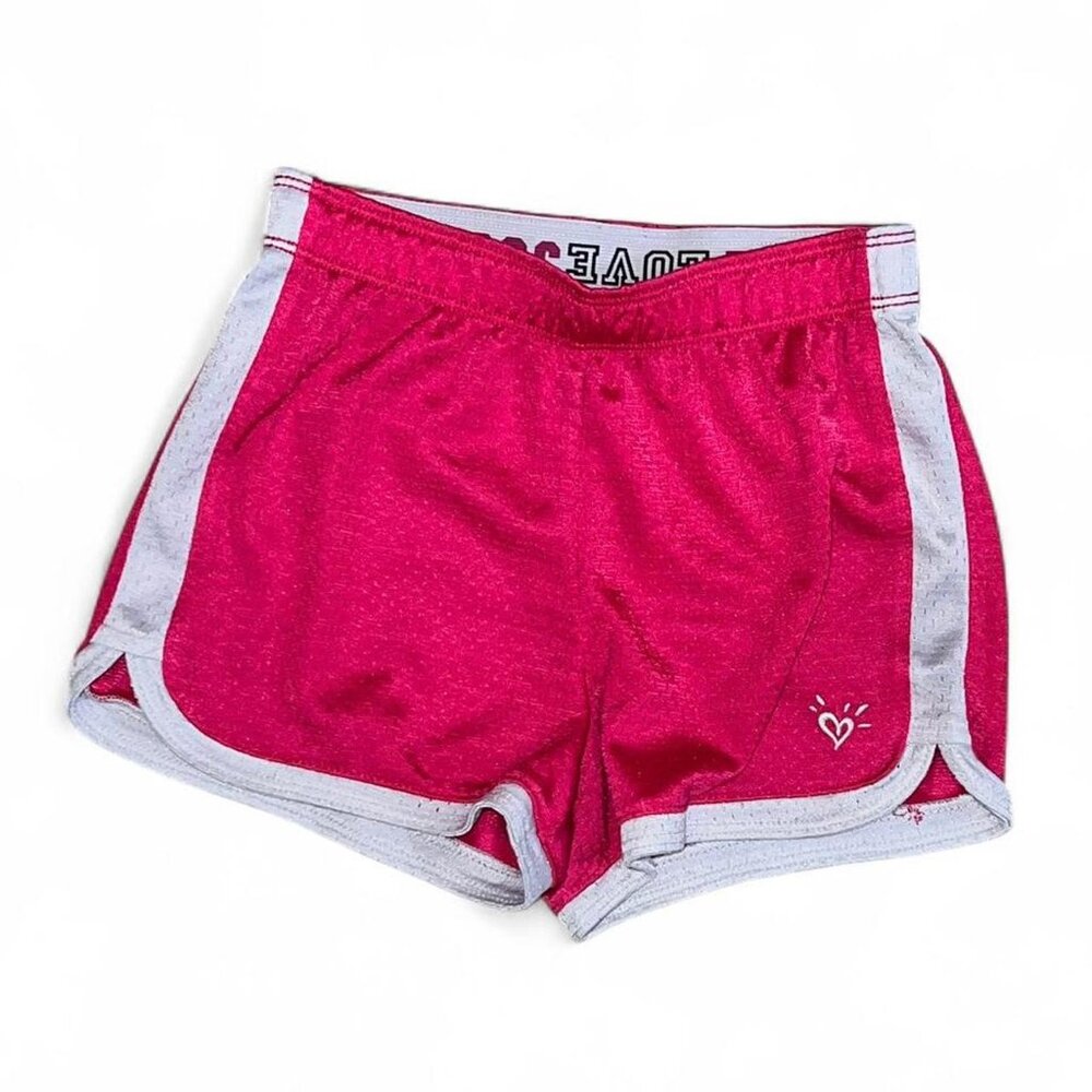 Justice Girls Neon Pink Jersey Shorts
